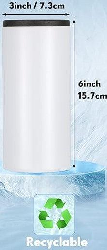 Custom Tumbler Personalized 12 oz Slim Can Insulated Cooler | Design Your Own Koozie