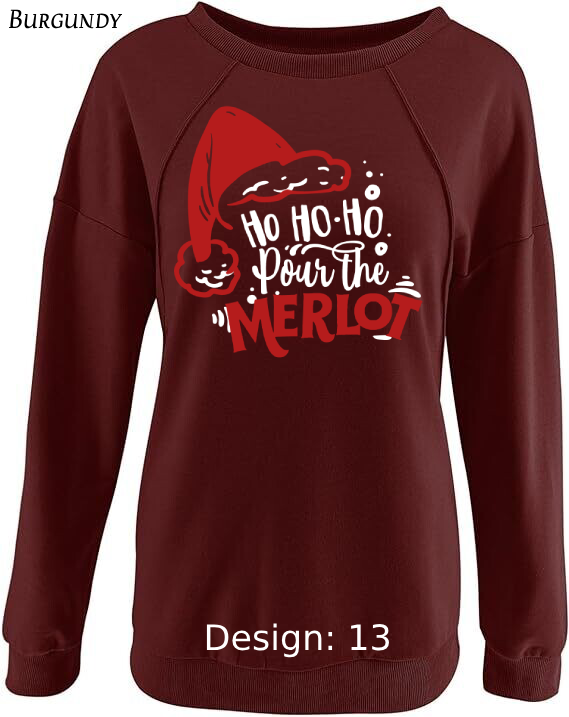 Sweatshirt Women's Christmas Funny Drinking Sweatshirt | Custom Sweatshirt