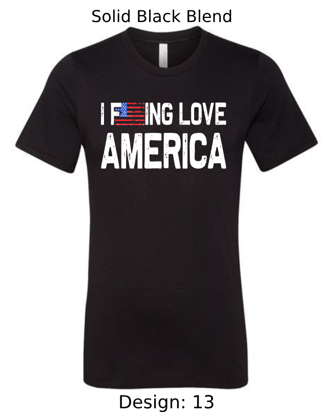 Shirts Men's Customized T-Shirts | Patriotic Themed Tee