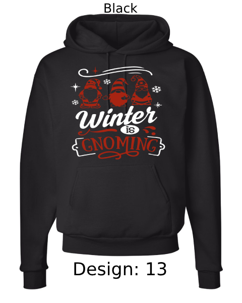 Unisex Christmas Funny Gnome Hoodie Sweatshirt | Custom Hoodie