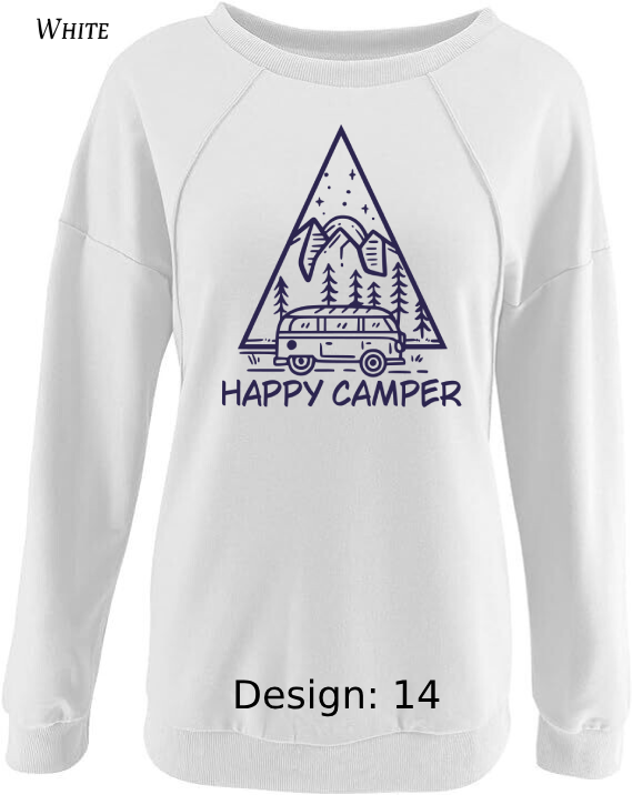 Sweatshirt Women's Camping Sweatshirt | Custom Sweatshirt