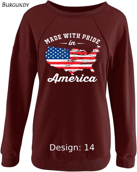 Sweatshirt Women's Patriotic Sweatshirt | Custom Sweatshirt