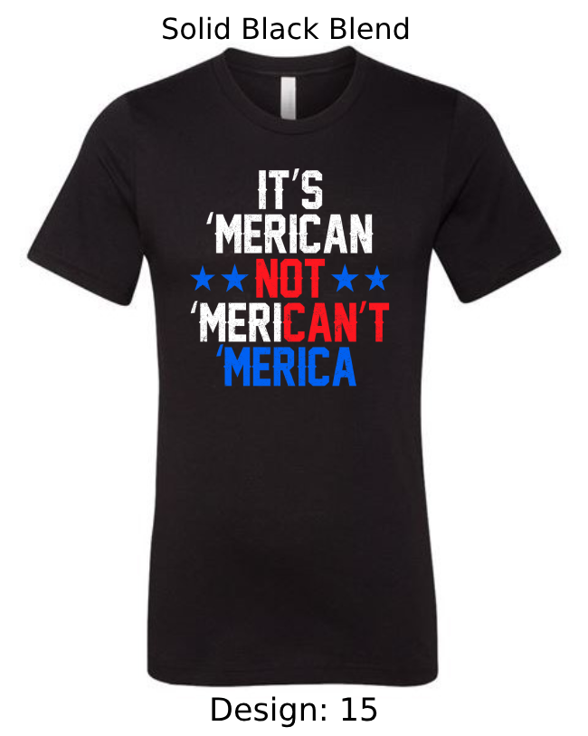 Shirts Men's Customized T-Shirts | Patriotic Themed Tee