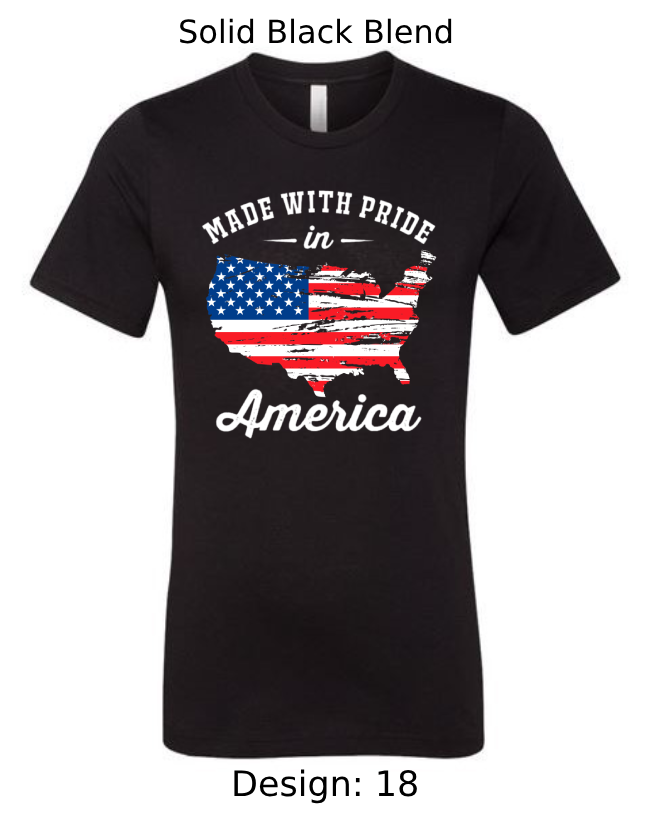 Shirts Men's Customized T-Shirts | Patriotic Themed Tee