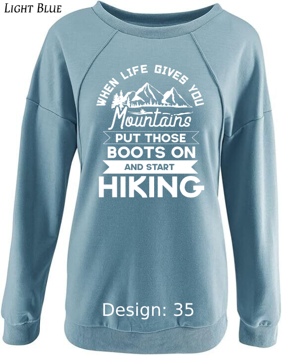 Sweatshirt Women's Camping Sweatshirt | Custom Sweatshirt