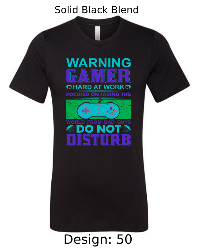 Shirts Men's Customized T-Shirts | Video Gaming Themed Tee