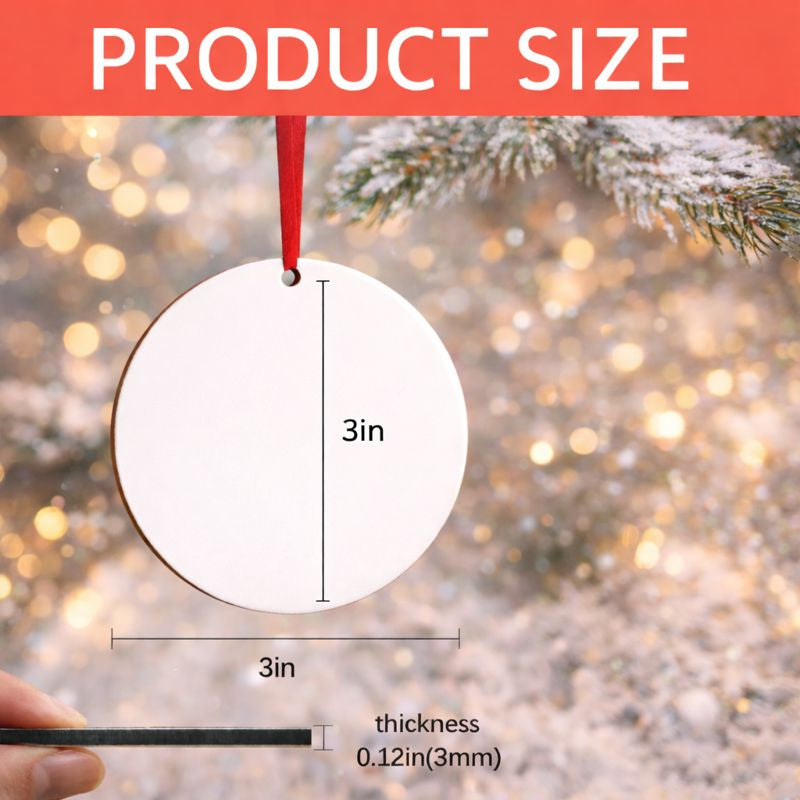Custom Photo Ornament: Personalized Image, Logo, Text, or Photo 3" Ornament