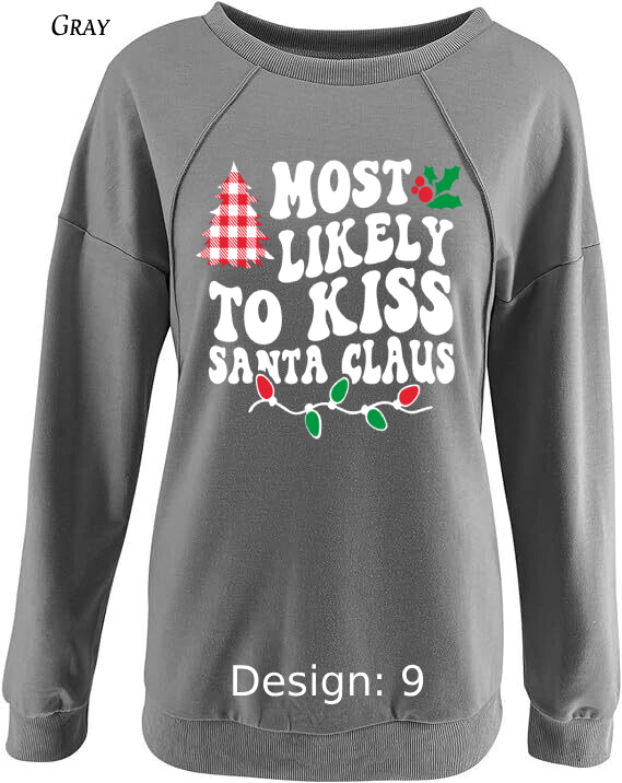 Sweatshirt Women's Christmas Funny Most Likely To Sweatshirt | Custom Sweatshirt