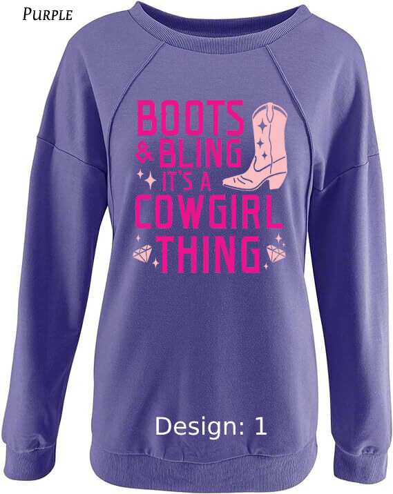 Sweatshirt Women's Country Cowboy Sweatshirt | Custom Sweatshirt
