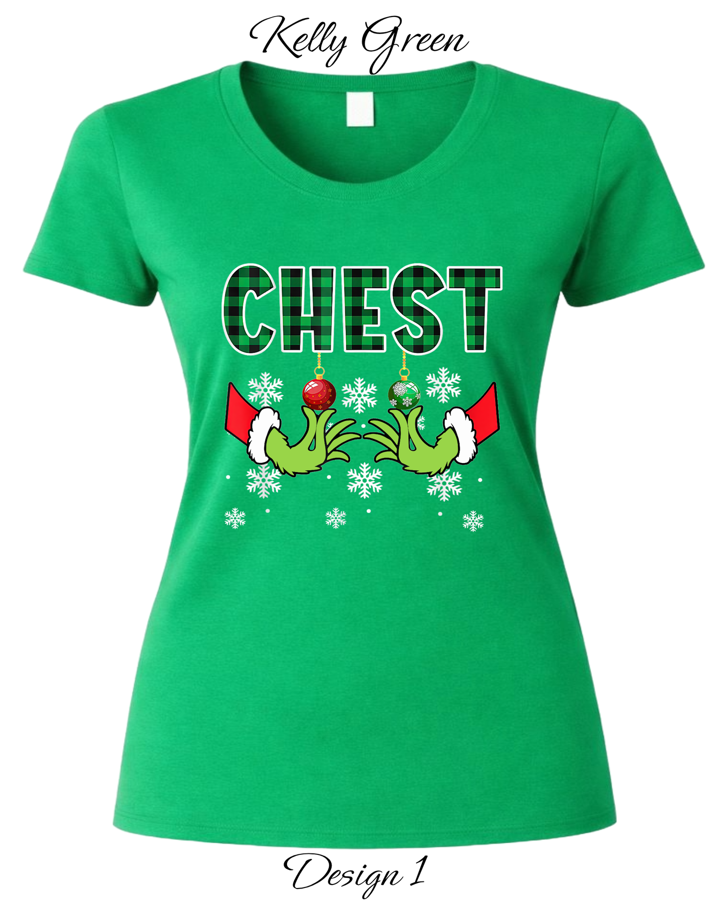 Custom Women's Tank Tops & Tees | Christmas Chest Tee