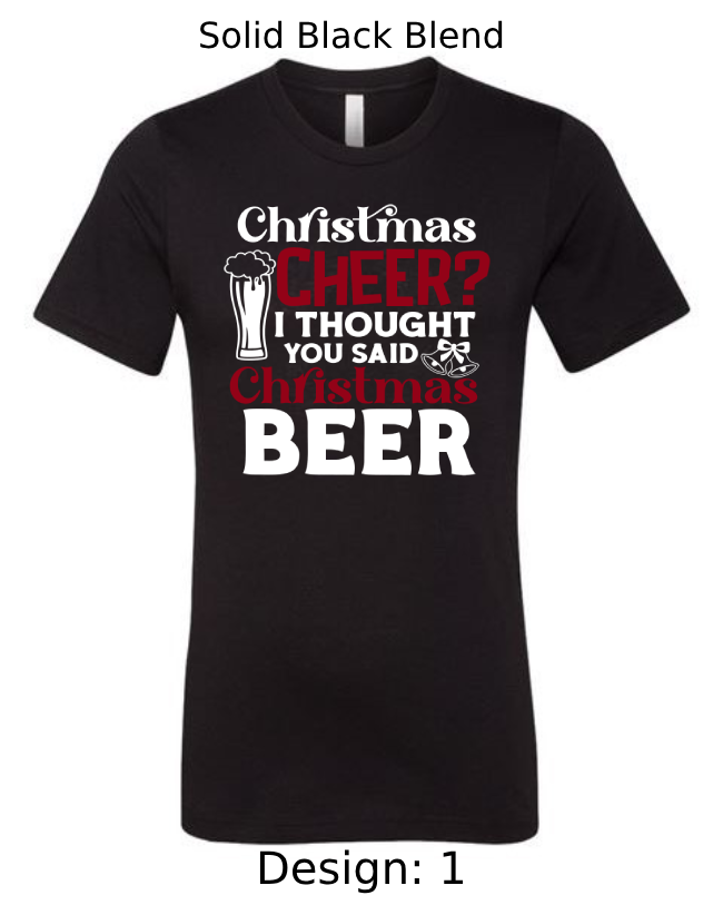 Shirts Men's Customized T-Shirts | Christmas Funny Drinking Themed Tee
