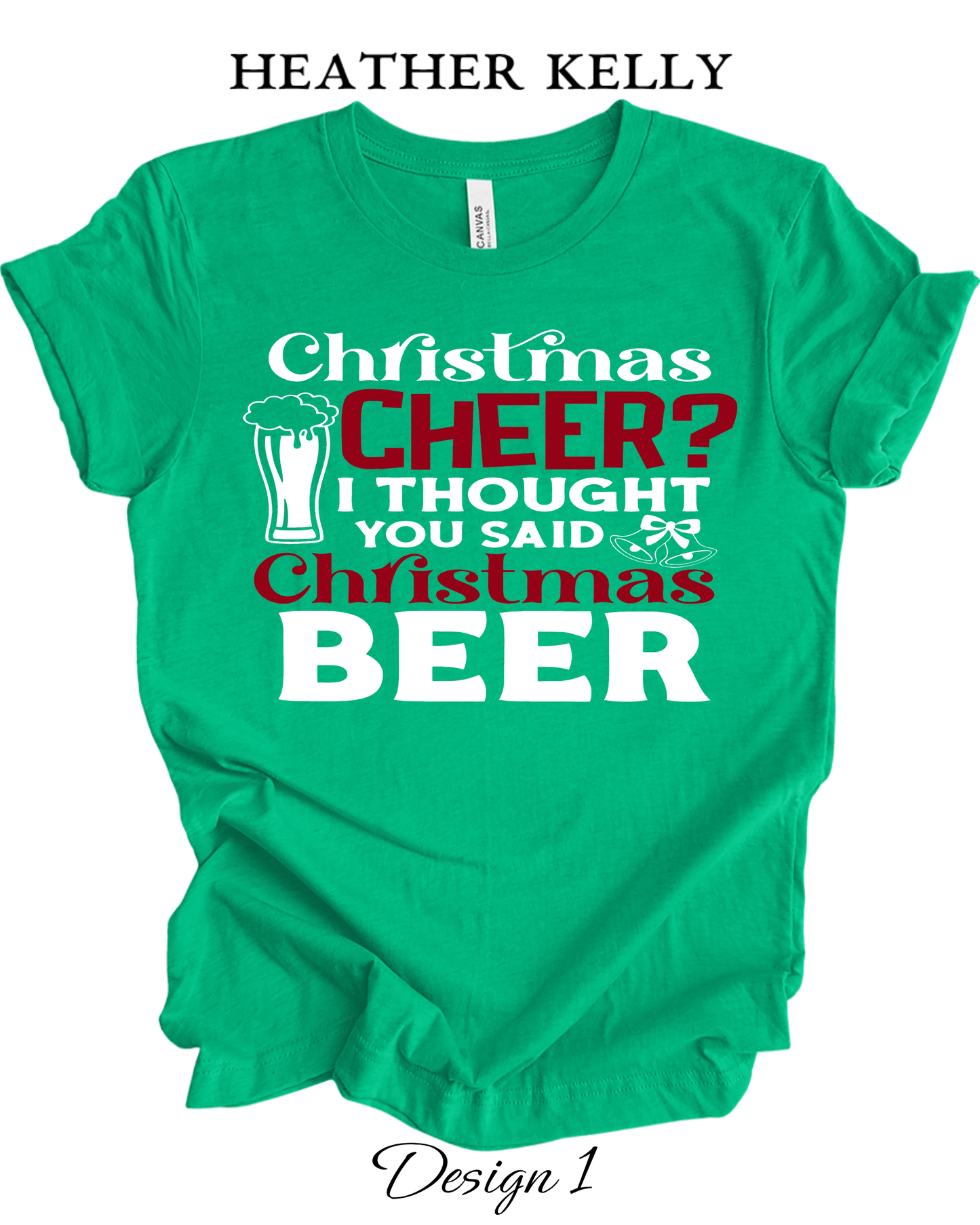 Custom Tee Unisex Crew Neck T-Shirts | Christmas Funny Drinking Inspired Tee