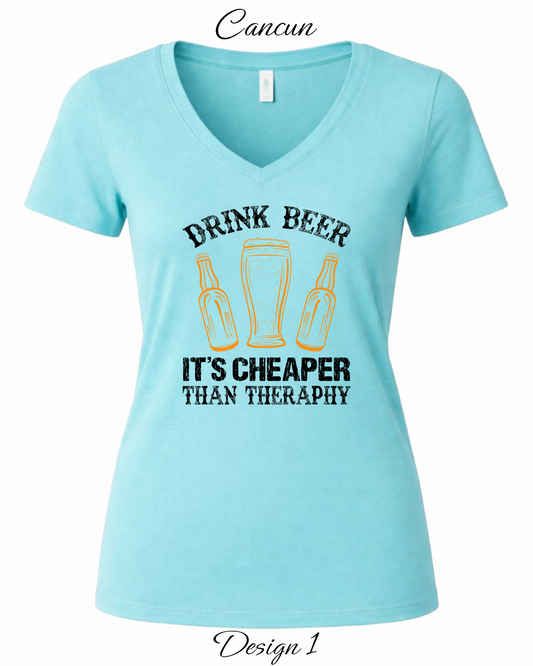 Custom Women's Tank Tops & Tees | Funny Beer Inspired Shirts