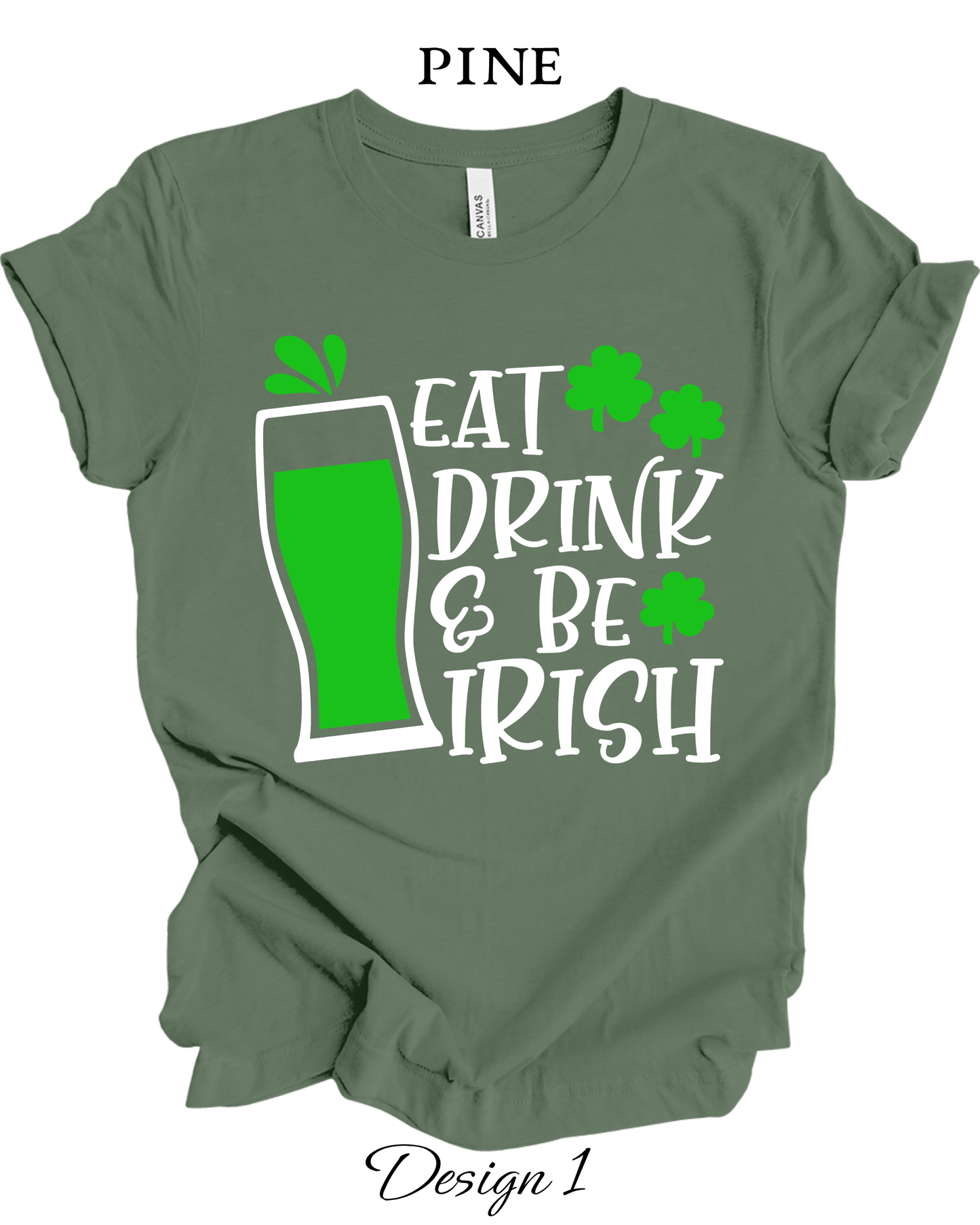 Custom Tee Unisex Crew Neck T-shirts | St. Patrick's Day Inspired Tee
