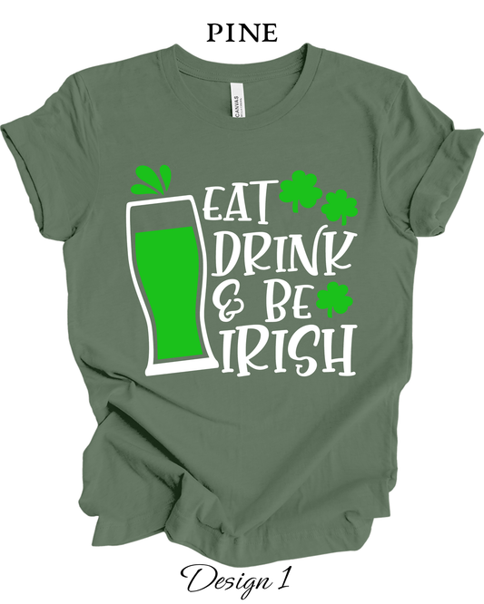 Custom Tee Unisex Crew Neck T-shirts | St. Patrick's Day Inspired Tee