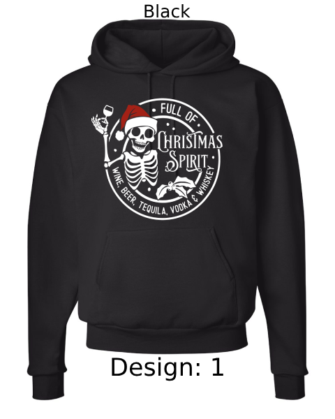 Unisex Christmas Funny Drinking Hoodie Sweatshirt | Custom Hoodie