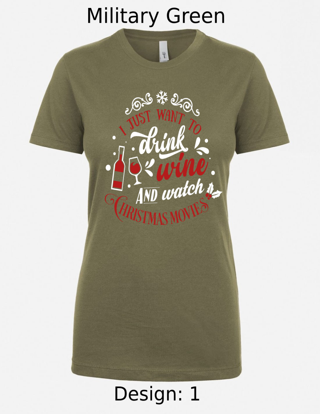 Shirts Women's Customized Tank Tops & Shirts | Christmas Funny Drinking Themed Tee