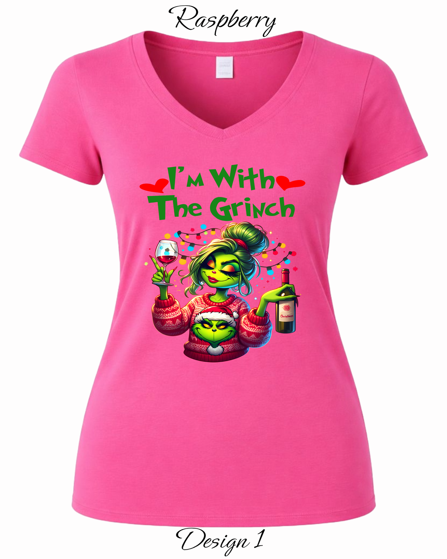 Custom Women's Tank Tops & Tees | Christmas Funny Grinch Inspired Tee