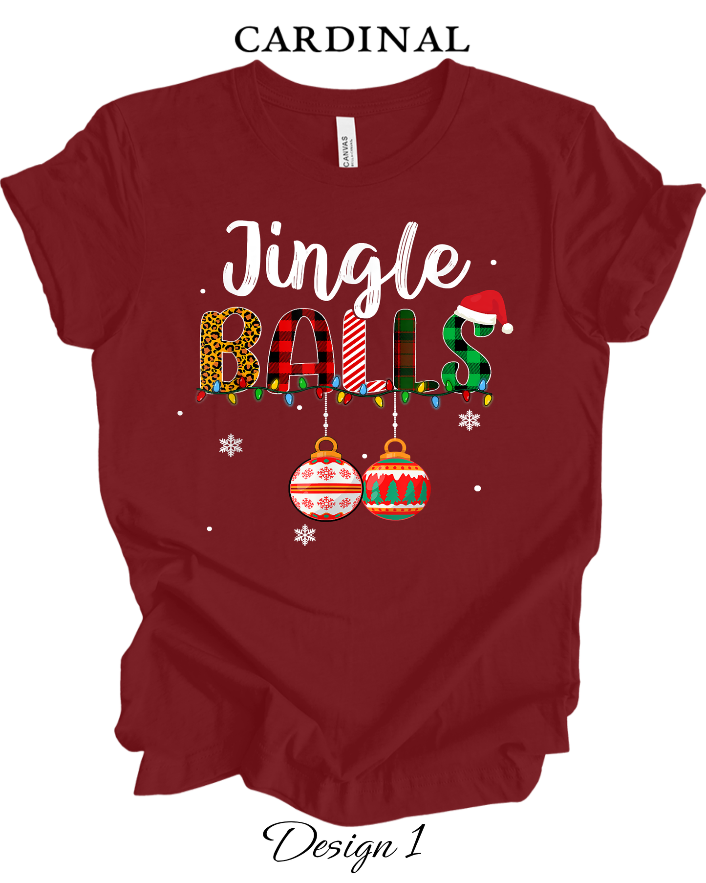 Custom Tee Unisex Crew Neck T-Shirts | Christmas Jingle Balls & Tinsel Tits Inspired Tee