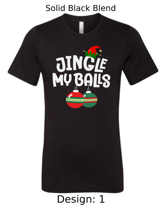 Shirts Men's Customized T-Shirts | Christmas Jingle Balls Themed Tee