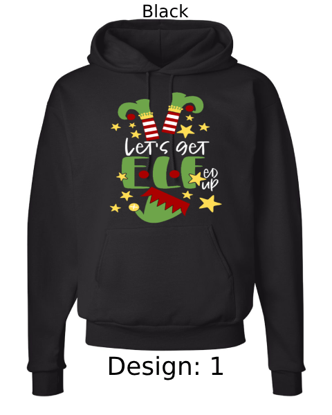 Unisex Christmas Funny Elf Hoodie Sweatshirt | Custom Hoodie