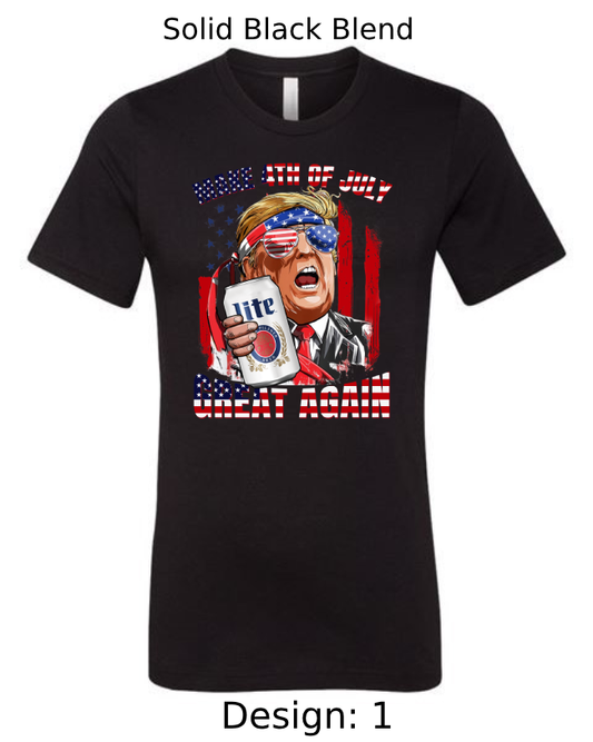 Shirts Men's Customized T-Shirts | 4th of July Themed Tee