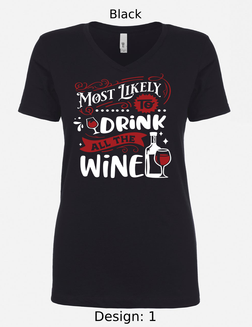 Shirts Women's Customized Tank Tops & Shirts | Christmas Funny Most Likely To Themed Tee