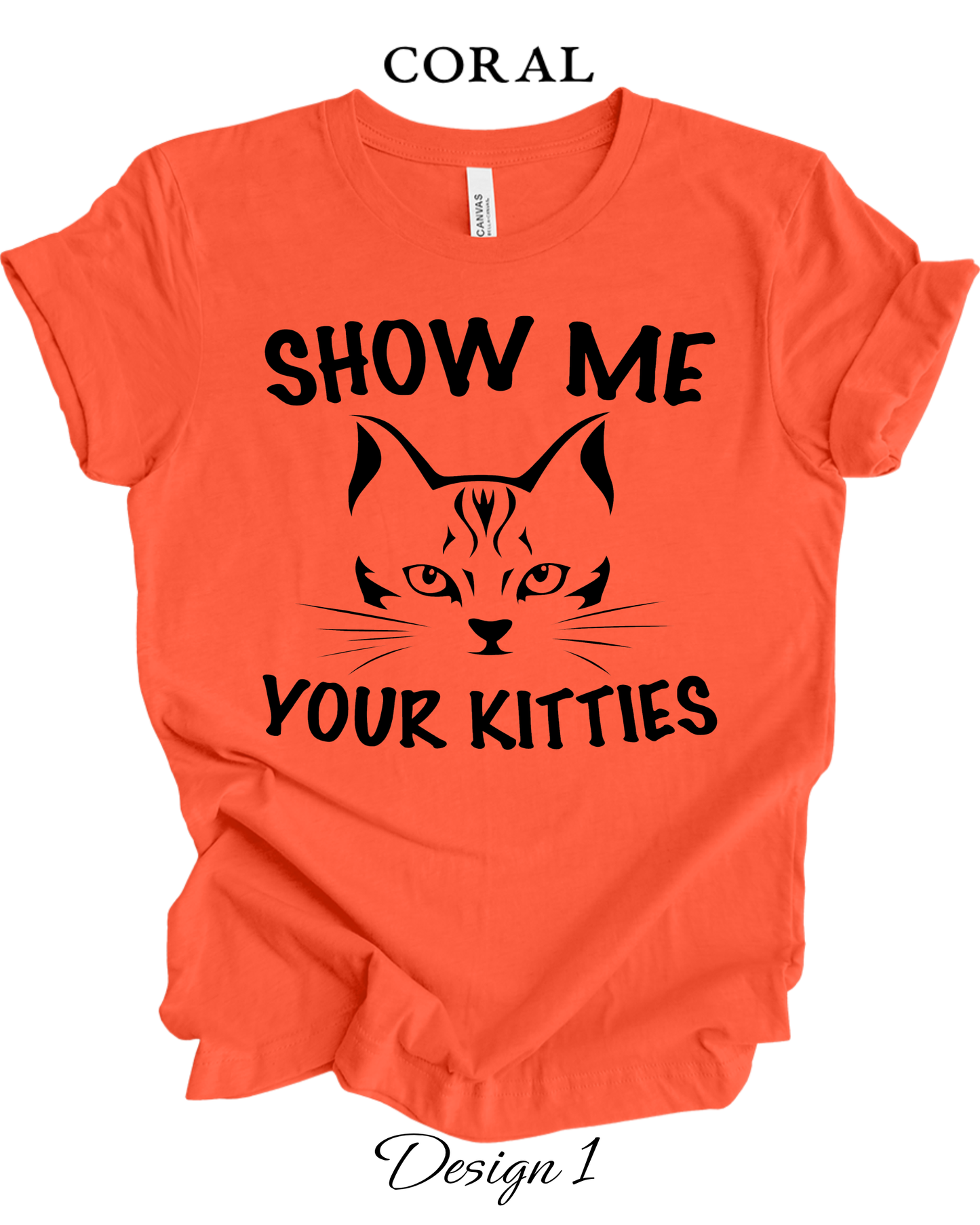 Custom Tee Unisex Crew Neck T-Shirts  | Cat Inspired Tee
