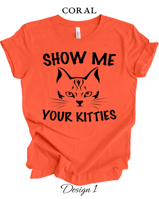 Custom Tee Unisex Crew Neck T-Shirts  | Cat Inspired Tee