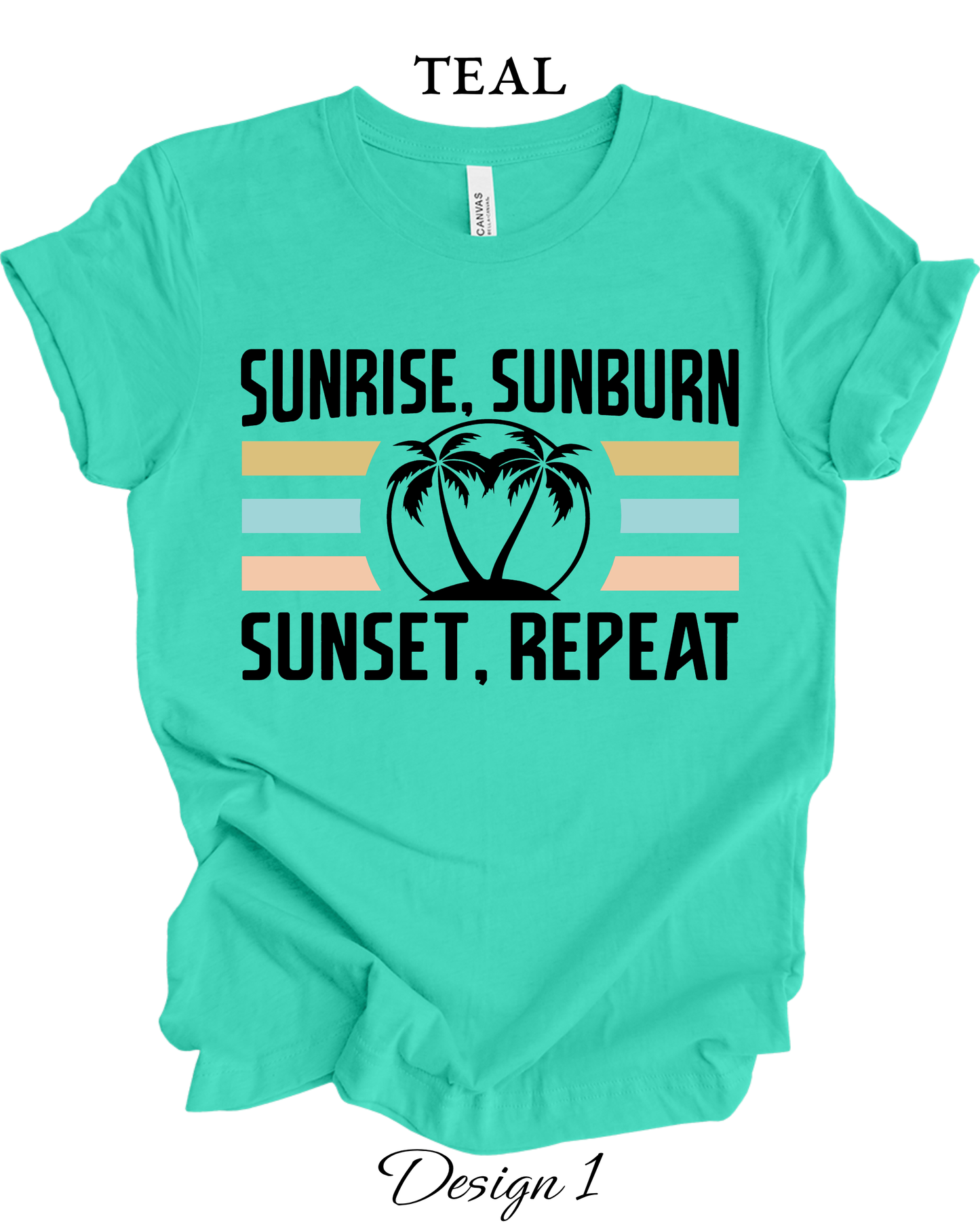 Custom Tee Unisex Crew Neck T-Shirts | Beach Inspired Tee