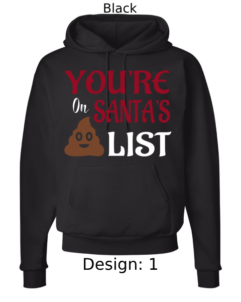 Unisex Christmas Funny Santa Hoodie Sweatshirt | Custom Hoodie