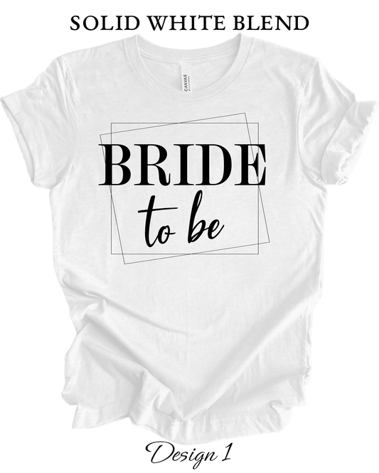 Custom Tee Unisex Crew Neck T-Shirts | Bride, Bachelorette, Brides Maid Group Wedding Shirts