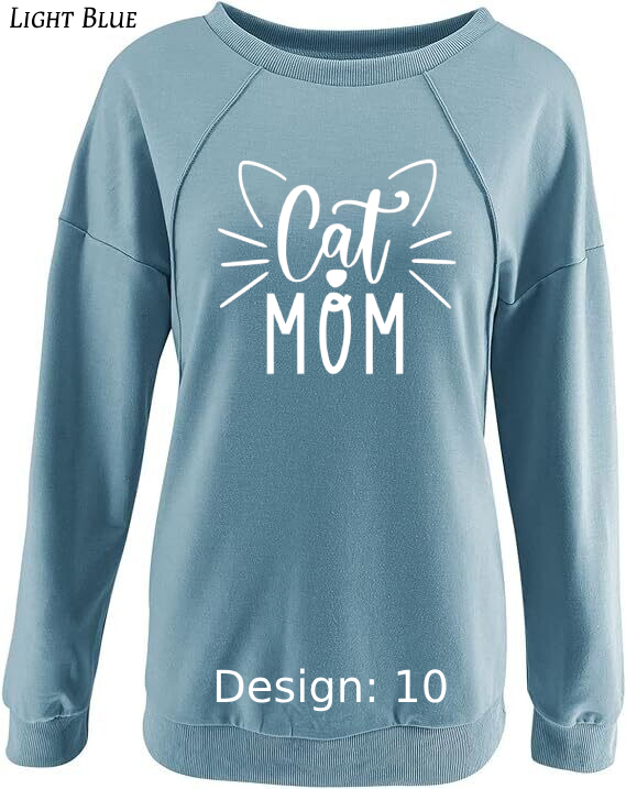 Sweatshirt Women's Cat Sweatshirt | Custom Sweatshirt