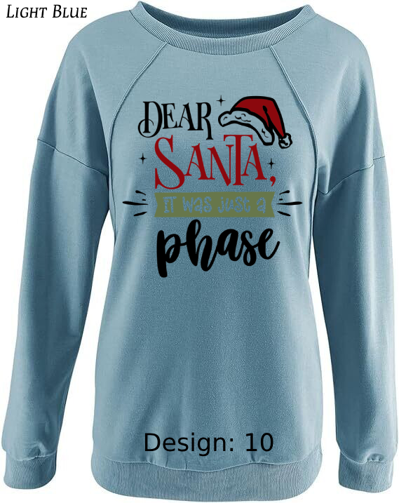 Sweatshirt Women's Christmas Funny Santa Sweatshirt | Custom Sweatshirt