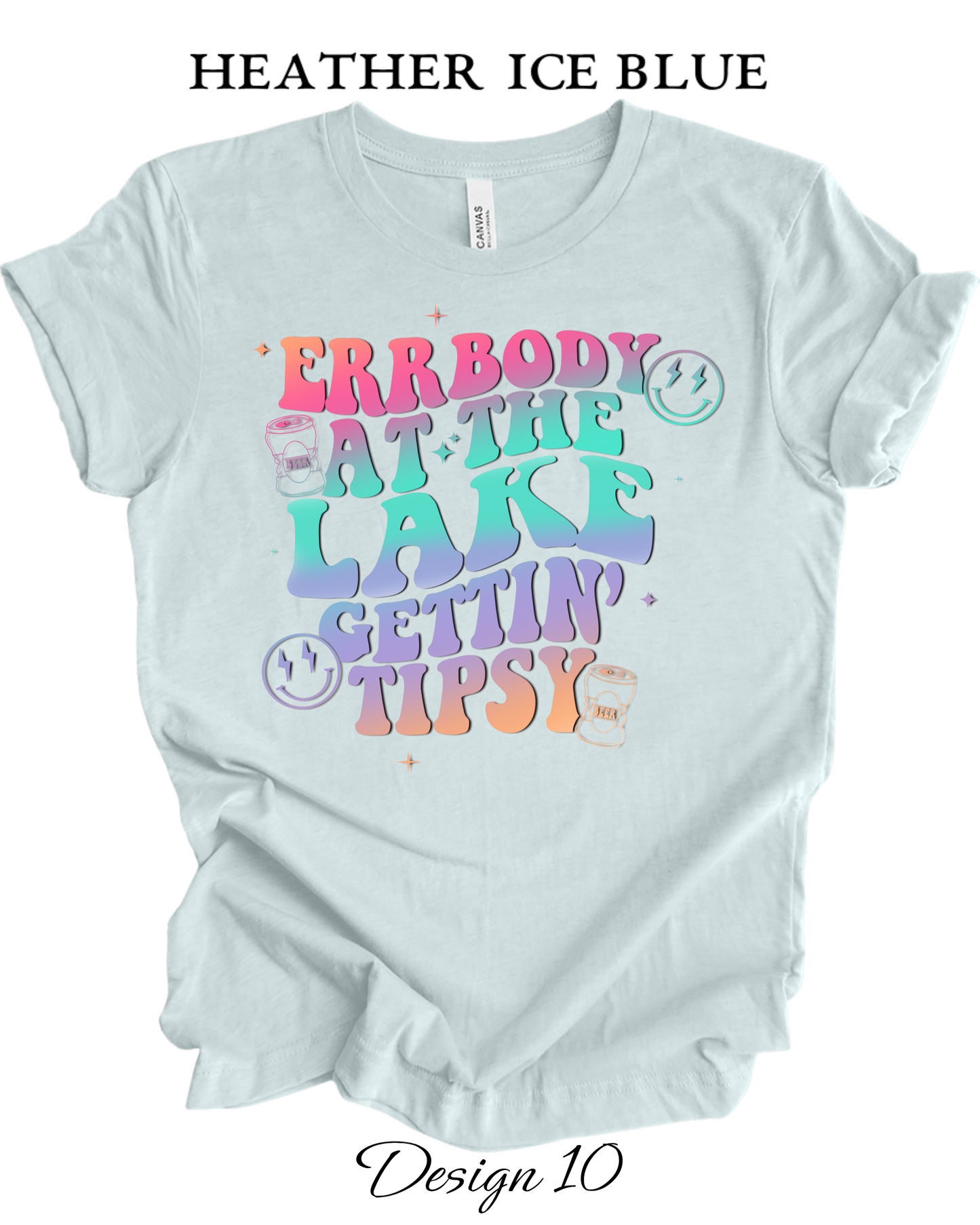 Custom Tee Unisex Crew Neck T-Shirts | Summer, Surfing, & Sunshine Inspired Tee