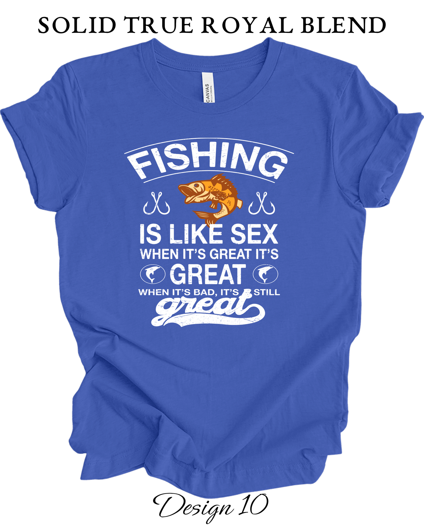 Custom Tee Unisex Crew Neck T-Shirts | Fishing Inspired Tees