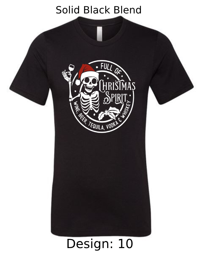 Shirts Men's Customized T-Shirts | Christmas Funny Drinking Themed Tee