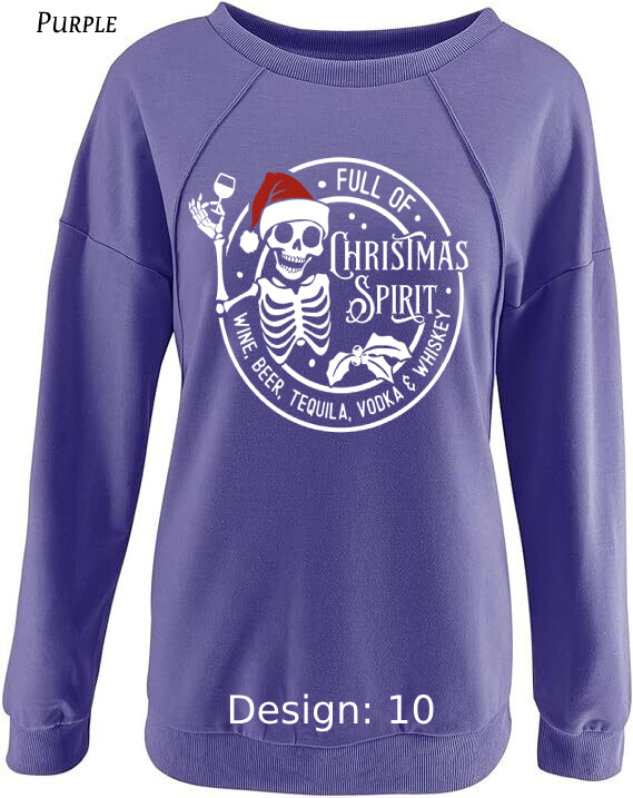 Sweatshirt Women's Christmas Funny Drinking Sweatshirt | Custom Sweatshirt