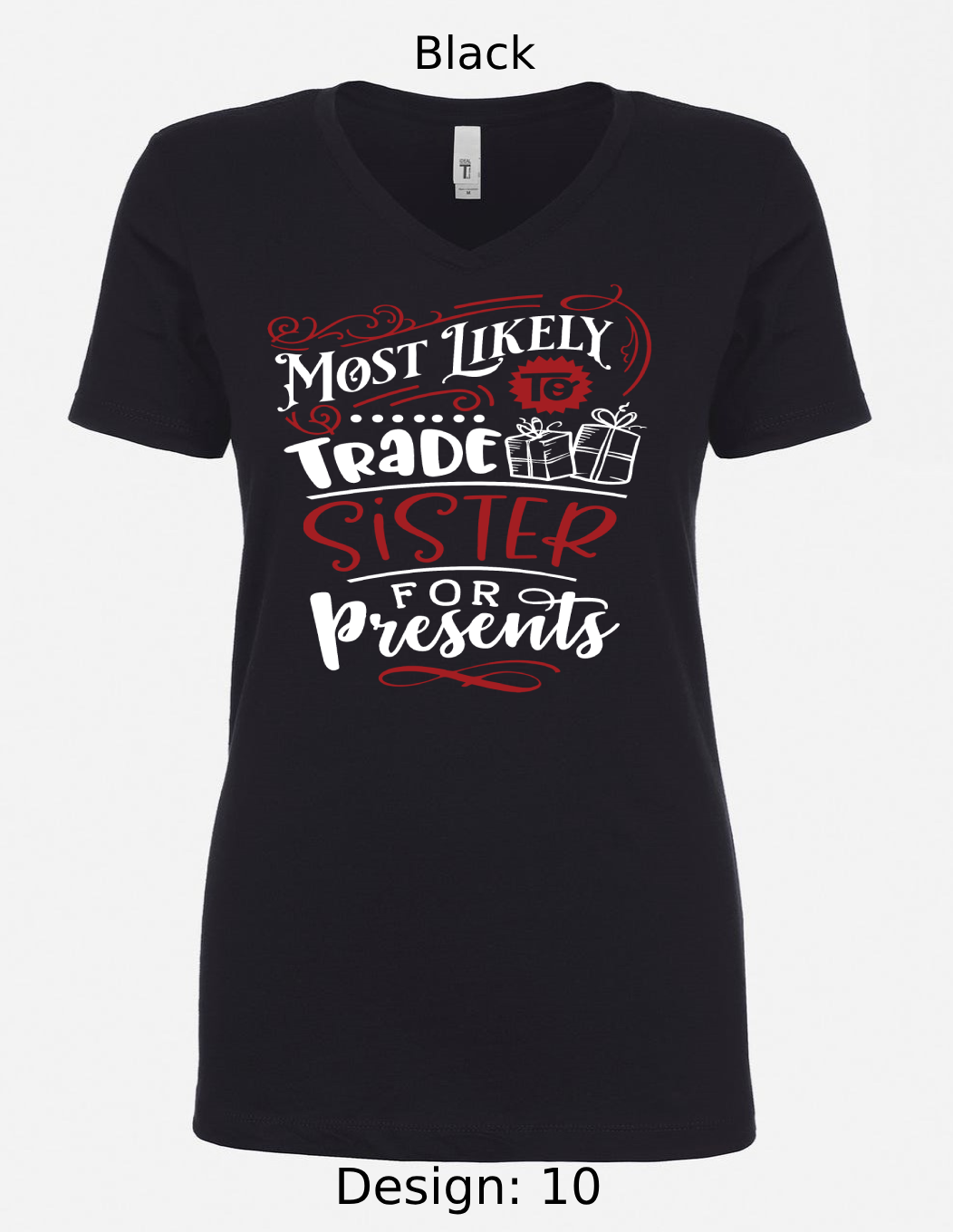 Shirts Women's Customized Tank Tops & Shirts | Christmas Funny Most Likely To Themed Tee