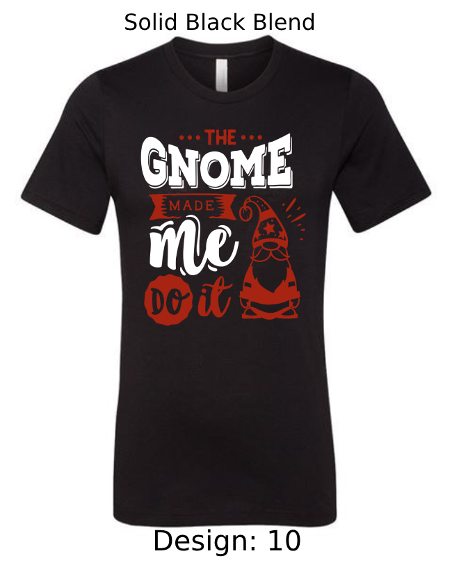 Shirts Men's Customized T-Shirts | Christmas Funny Gnome Themed Tee