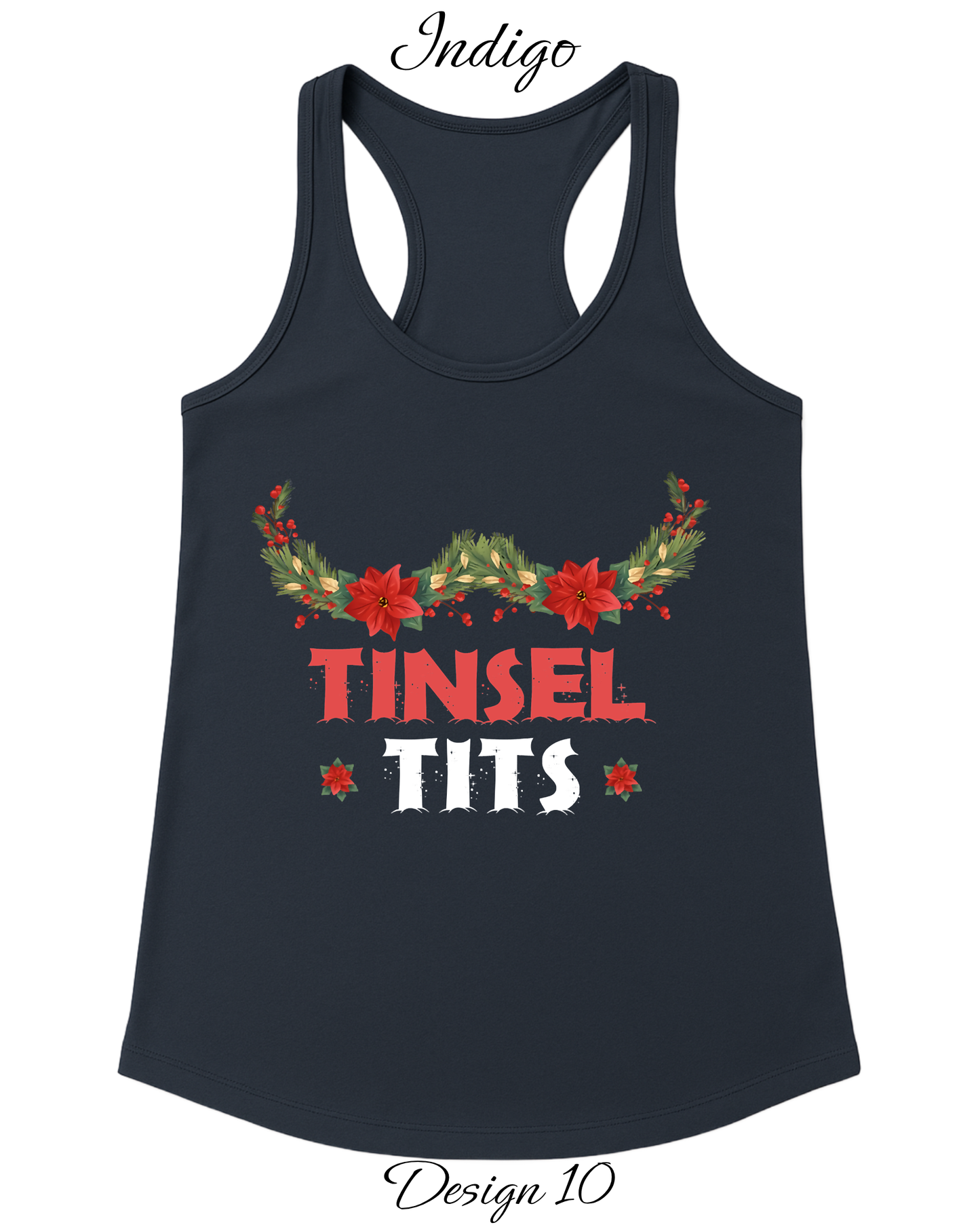 Custom Women's Tank Tops & Tees | Christmas Tinsel Tits Inspired Tee