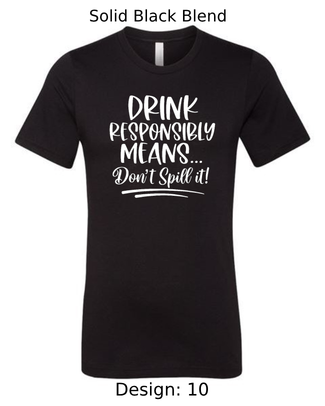 Shirts Men's Customized T-Shirts | Funny Alcohol Themed Tee