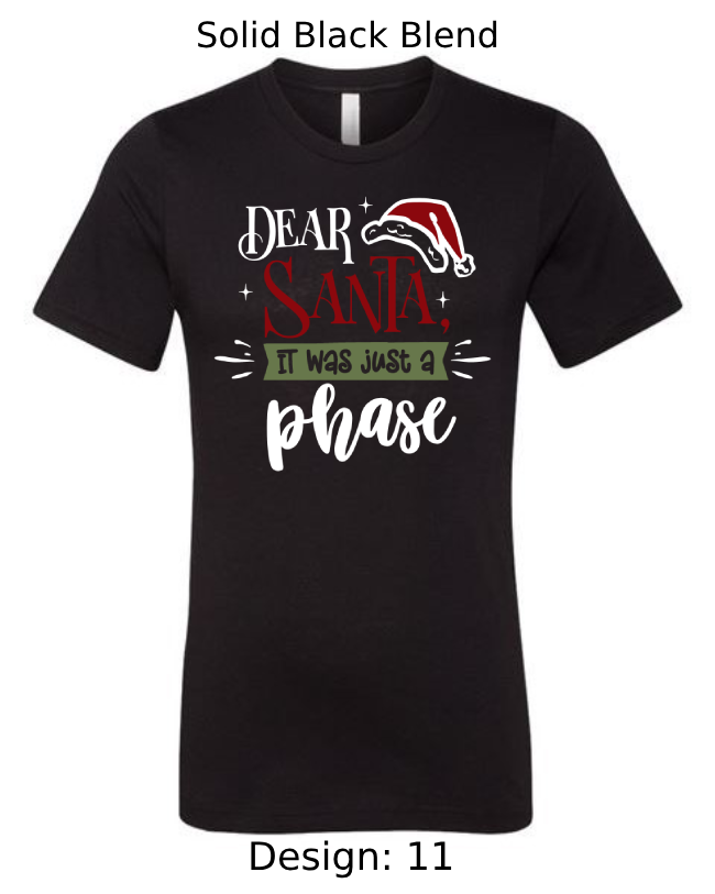 Shirts Men's Customized T-Shirts | Christmas Funny Santa Themed Tee