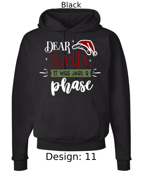 Unisex Christmas Funny Santa Hoodie Sweatshirt | Custom Hoodie
