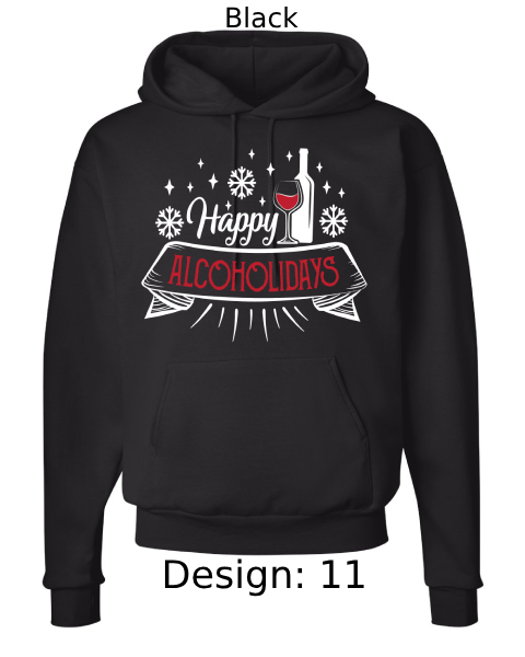 Unisex Christmas Funny Drinking Hoodie Sweatshirt | Custom Hoodie