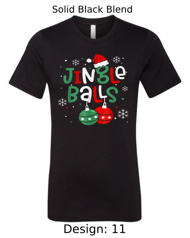Shirts Men's Customized T-Shirts | Christmas Jingle Balls Themed Tee