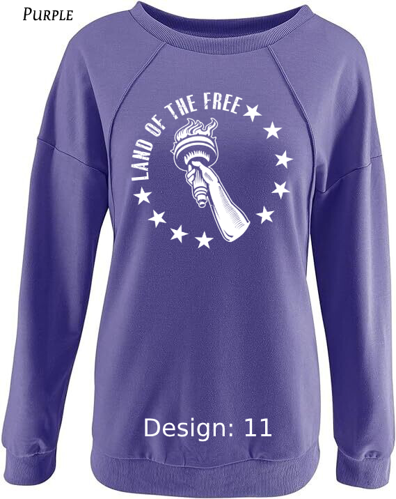 Sweatshirt Women's Patriotic Sweatshirt | Custom Sweatshirt