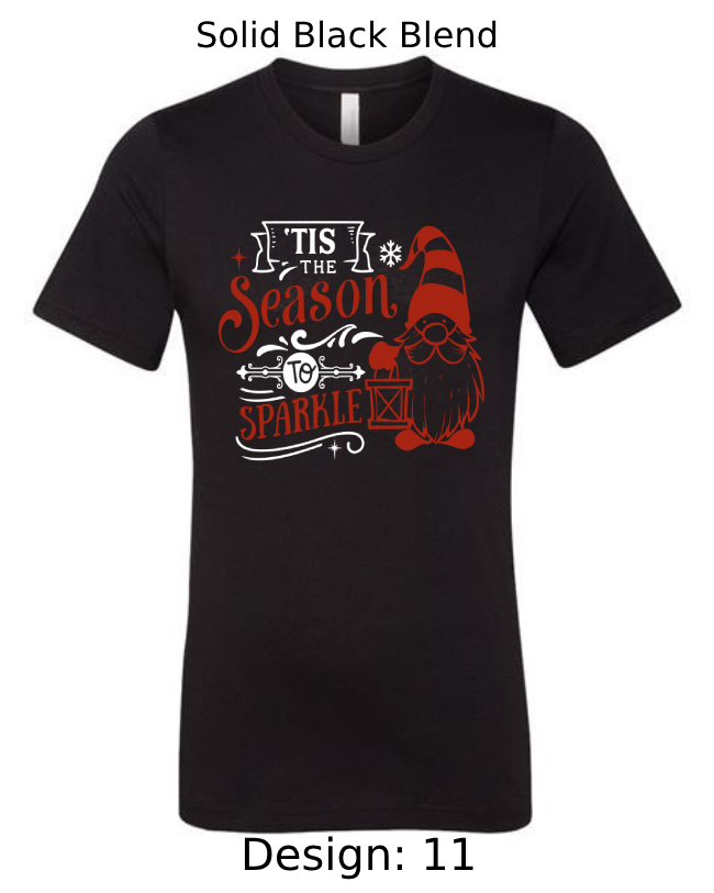 Shirts Men's Customized T-Shirts | Christmas Funny Gnome Themed Tee