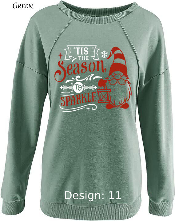 Sweatshirts Women's Christmas Funny Gnome Sweatshirt |  Custom Sweatshirt