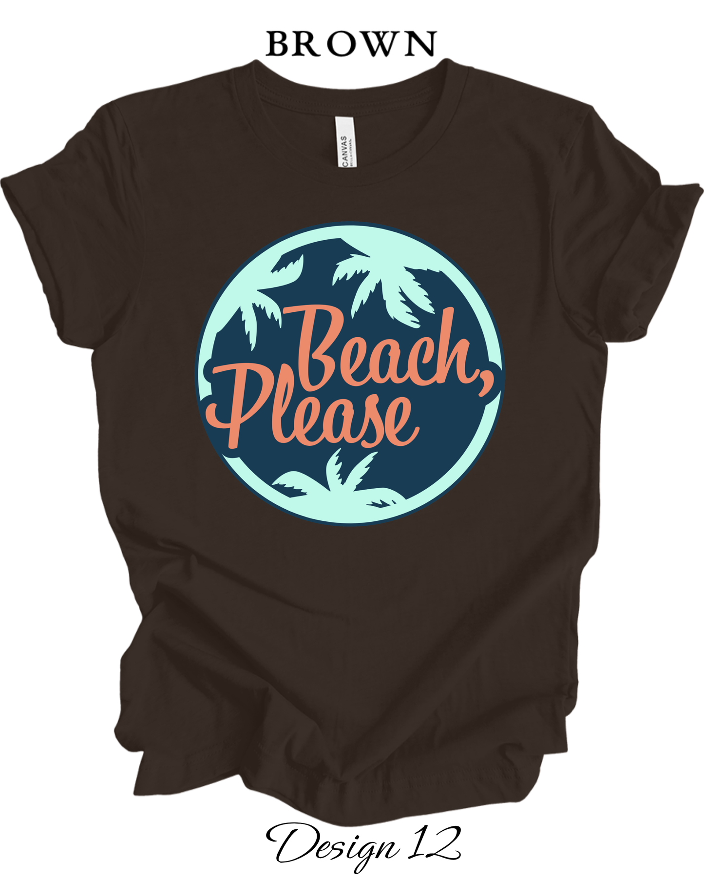 Custom Tee Unisex Crew Neck T-Shirts | Beach Inspired Tee